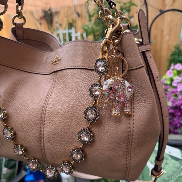 Coach blush pink small Lexi shoulder bag F23537, Rose Wristlet, Chain & Charm - Picture 1 of 13